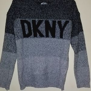 DKNY Kids Sweater, Size 6, Black/Gray